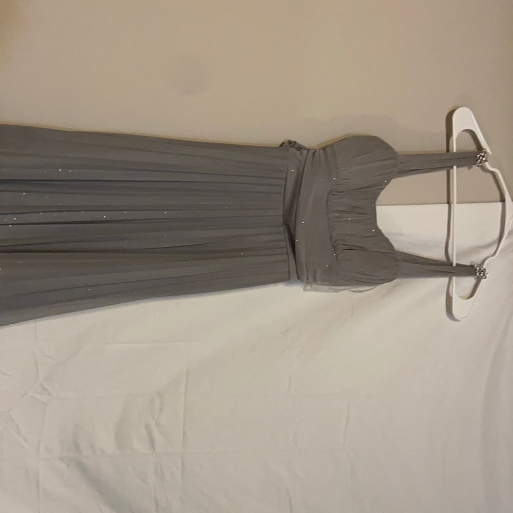 Gray sparkly short dress